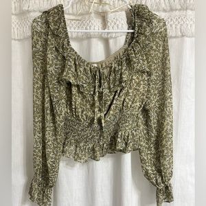 12th tribe floral off the shoulder blouse